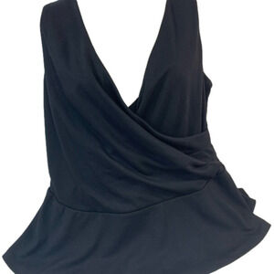 Lane Bryant Black Sleeveless Blouse